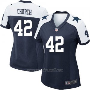 Camiseta Dallas Cowboys Church Negro Blanco Nike Game NFL Mujer