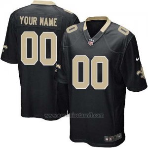 Camisetas NFL Limited Nino New Orleans Saints Personalizada Negro
