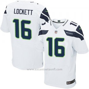 Camiseta Seattle Seahawks Lockett Blanco Nike Elite NFL Hombre