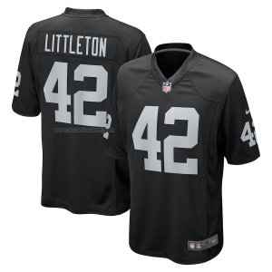 Camiseta NFL Game Las Vegas Raiders Cory Littleton Negro