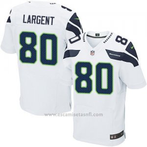 Camiseta Seattle Seahawks Largent Blanco Nike Elite NFL Hombre