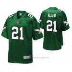 Camiseta NFL Philadelphia Eagles Eric Allen Kelly Verde Pro Line