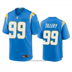 Camiseta NFL Game Los Angeles Chargers 99 Jerry Tillery 2020 Azul
