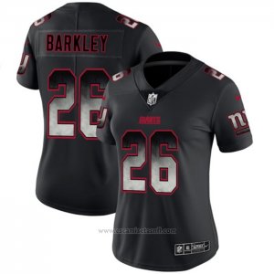 Camiseta NFL Limited Mujer New York Giants Barkley Smoke Fashion Negro