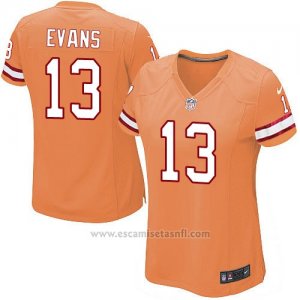 Camiseta Tampa Bay Buccaneers Evans Naranja Nike Game NFL Mujer