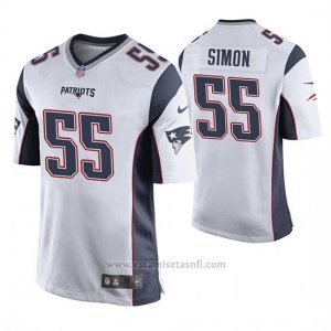 Camiseta NFL Game Hombre New England Patriots John Simon Blanco