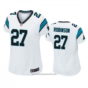 Camiseta NFL Game Mujer Carolina Panthers Kenny Robinson Blanco