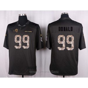 Camiseta Los Angeles Rams Donald Apagado Gris Nike Anthracite Salute To Service NFL Hombre