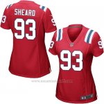 Camiseta New England Patriots Sheard Rojo Nike Game NFL Mujer