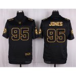 Camiseta Pittsburgh Steelers Jones Negro Nike Elite Pro Line Gold NFL Hombre