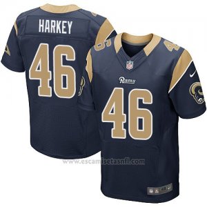 Camiseta Los Angeles Rams Harkey Profundo Azul Nike Elite NFL Hombre