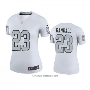 Camiseta NFL Legend Mujer Las Vegas Raiders Damarious Randall Blanco Color Rush
