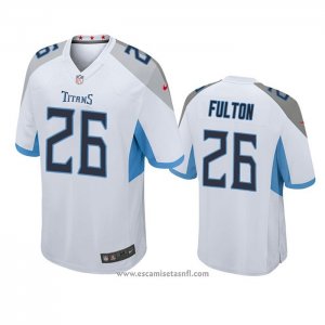 Camiseta NFL Game Tennessee Titans Kristian Fulton Blanco