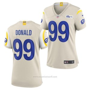 Camiseta NFL Game Mujer Los Angela Rams Aaron Donald Blanco