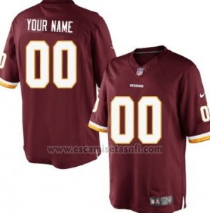 Camisetas NFL Limited Hombre Washington Redskins Personalizada Rojo