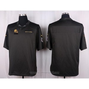 Camiseta Cleveland Browns Apagado Gris Nike Anthracite Salute To Service NFL Hombre