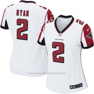 Camiseta Atlanta Falcons Ryan Blanco Nike Game NFL Mujer
