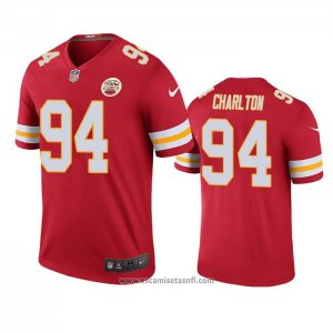 Camiseta NFL Legend Kansas City Chiefs Taco Charlton Rojo Color Rush