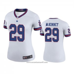 Camiseta NFL Legend Mujer New York Giants Xavier Mckinney Blanco Color Rush