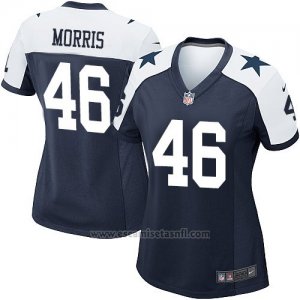 Camiseta Dallas Cowboys Morris Negro Blanco Nike Game NFL Mujer