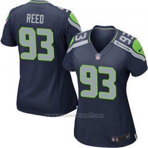 Camiseta Seattle Seahawks Reed Azul Oscuro Nike Game NFL Mujer
