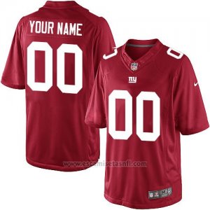 Camisetas NFL Limited Hombre New York Giants Personalizada Rojo