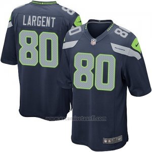Camiseta Seattle Seahawks Largent Azul Oscuro Nike Game NFL Hombre