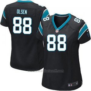 Camiseta Carolina Panthers Olsen Negro Nike Game NFL Mujer
