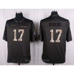 Camiseta San Diego Chargers Rivers Apagado Gris Nike Anthracite Salute To Service NFL Hombre