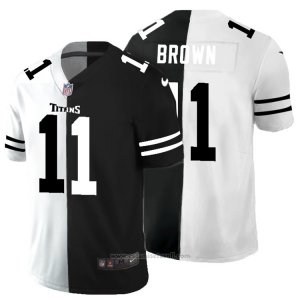 Camiseta NFL Limited Tennessee Titans Brown White Black Split