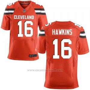Camiseta Cleveland Browns Hawkins Rojo Nike Elite NFL Hombre