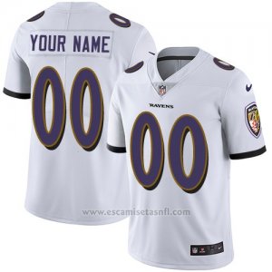 Camisetas NFL Nino Baltimore Ravens Personalizada Blanco