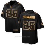 Camiseta Miami Dolphins Howard Negro 2016 Nike Elite Pro Line Gold NFL Hombre