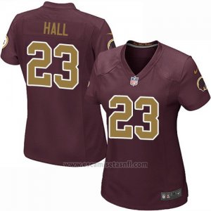 Camiseta Washington Redskins Hall Marron Nike Game NFL Mujer