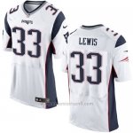 Camiseta New England Patriots Lewis Blanco Nike Elite NFL Hombre