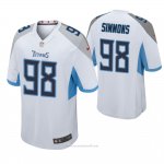 Camiseta NFL Game Hombre Tennessee Titans Jeffery Simmons Blanco