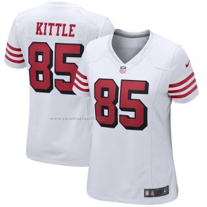 Camiseta NFL Game Mujer San Francisco 49ers George Kittle Alterno Blanco