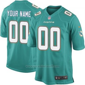 Camisetas NFL Limited Nino Miami Dolphins Personalizada Verde