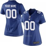 Camisetas NFL Mujer New York Giants Personalizada Azul