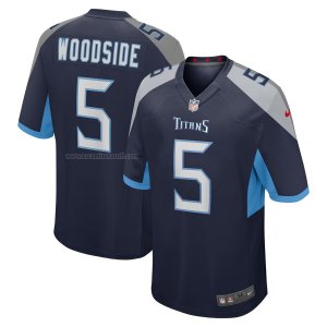 Camiseta NFL Game Tennessee Titans Logan Woodside Azul
