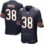 Camiseta Chicago Bears Amos Blanco Negro Nike Game NFL Hombre