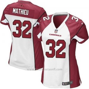 Camiseta Arizona Cardinals Mathieu Blanco Rojo Nike Game NFL Mujer