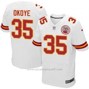 Camiseta Kansas City Chiefs Okoye Blanco Nike Elite NFL Hombre