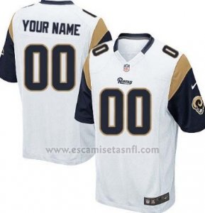 Camisetas NFL Limited Los Angeles Rams Personalizada Blanco