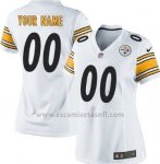 Camisetas NFL Mujer Hombre Pittsburgh Steelers Personalizada Blanco