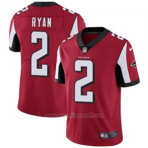 Camiseta NFL Limited Hombre Atlanta Falcons 2 Matt Ryan Rojo Stitched Vapor Untouchable