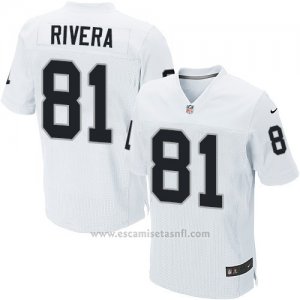 Camiseta Oakland Raiders Rivera Blanco Nike Elite NFL Hombre