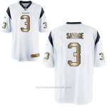 Camiseta Houston Texans Savage Blanco Nike Gold Game NFL Hombre