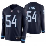 Camiseta NFL Hombre Tennessee Titans Rashaan Evans Azul Therma Manga Larga