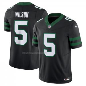 Camiseta NFL Limited New York Jets Garrett Wilson Alterno Vapor F.U.S.E. Legacy Negro
